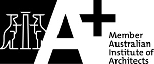 Australian Institute of Architects logo in a bold, minimalist black design