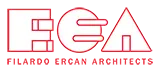 Filardo Ercan Architects logo with bold text in black and white design